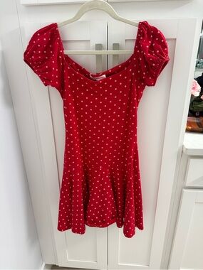 Betsey Johnson Red Polka Dot Mini Dress